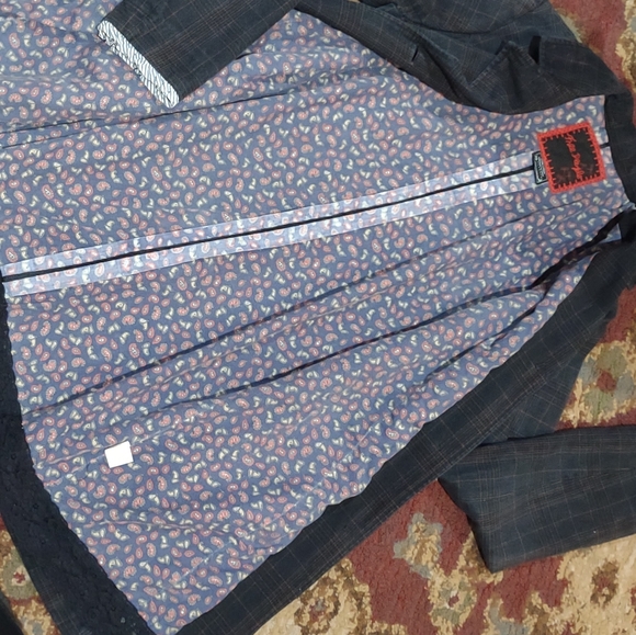 Free People Plaid & Paisley Jacket with kick-pleat - Picture 12 of 17